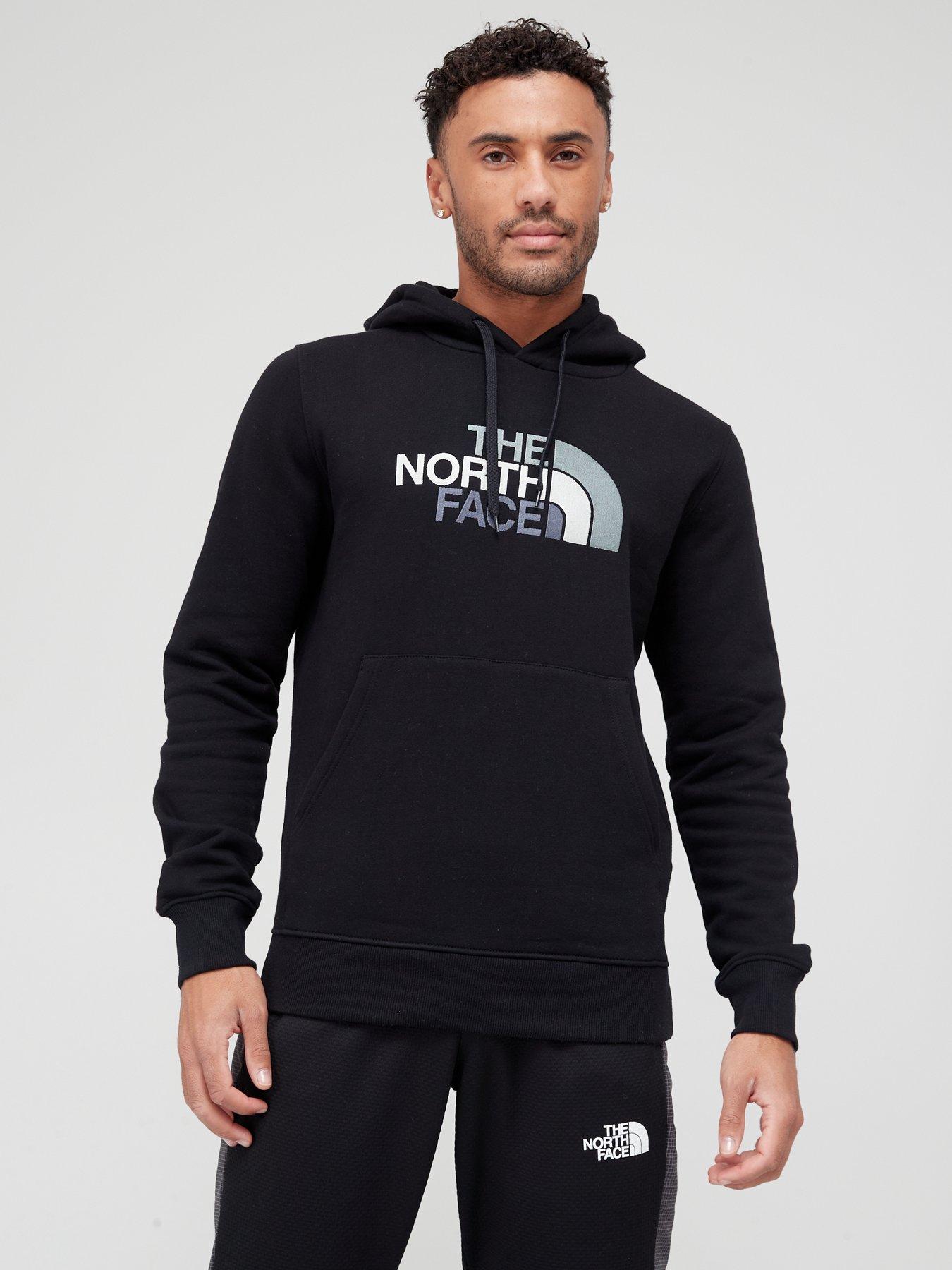 Mens north face hoodie black online