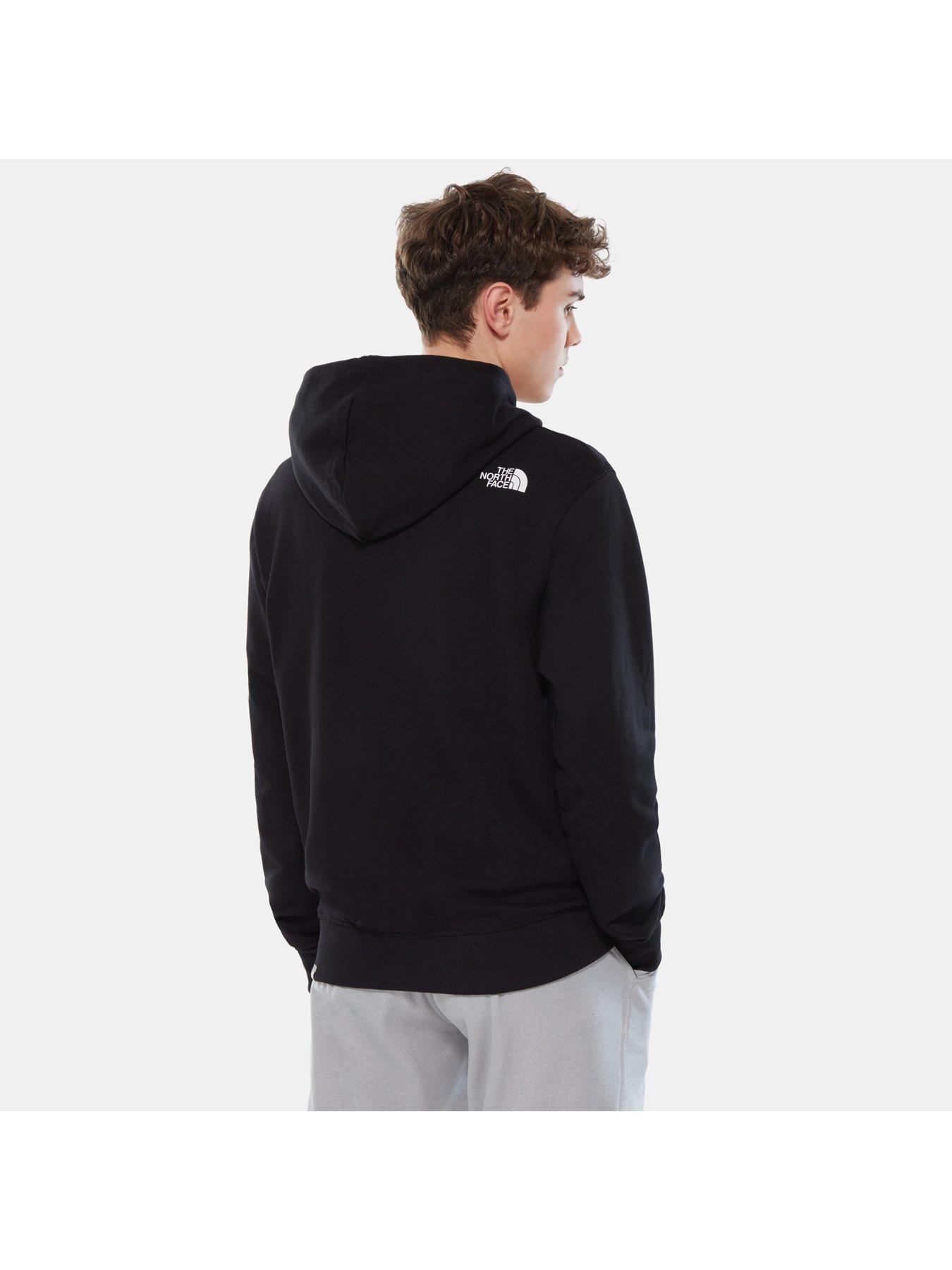 North face open hot sale gate hoodie grey