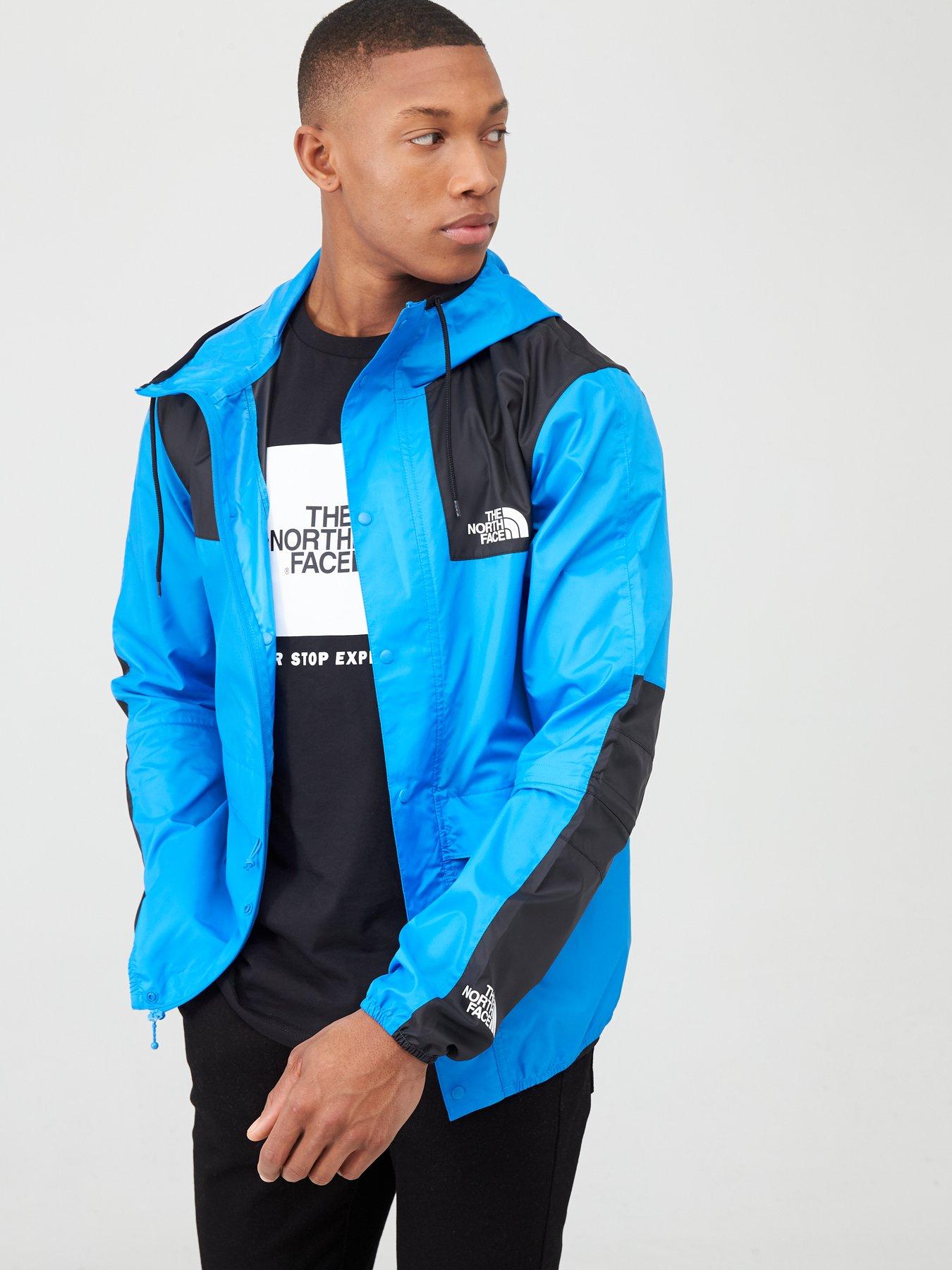 blue north face windbreaker