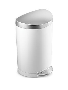Simplehuman Simplehuman Single Compartment Semi-Round 10-Litre Stainless  ... Picture