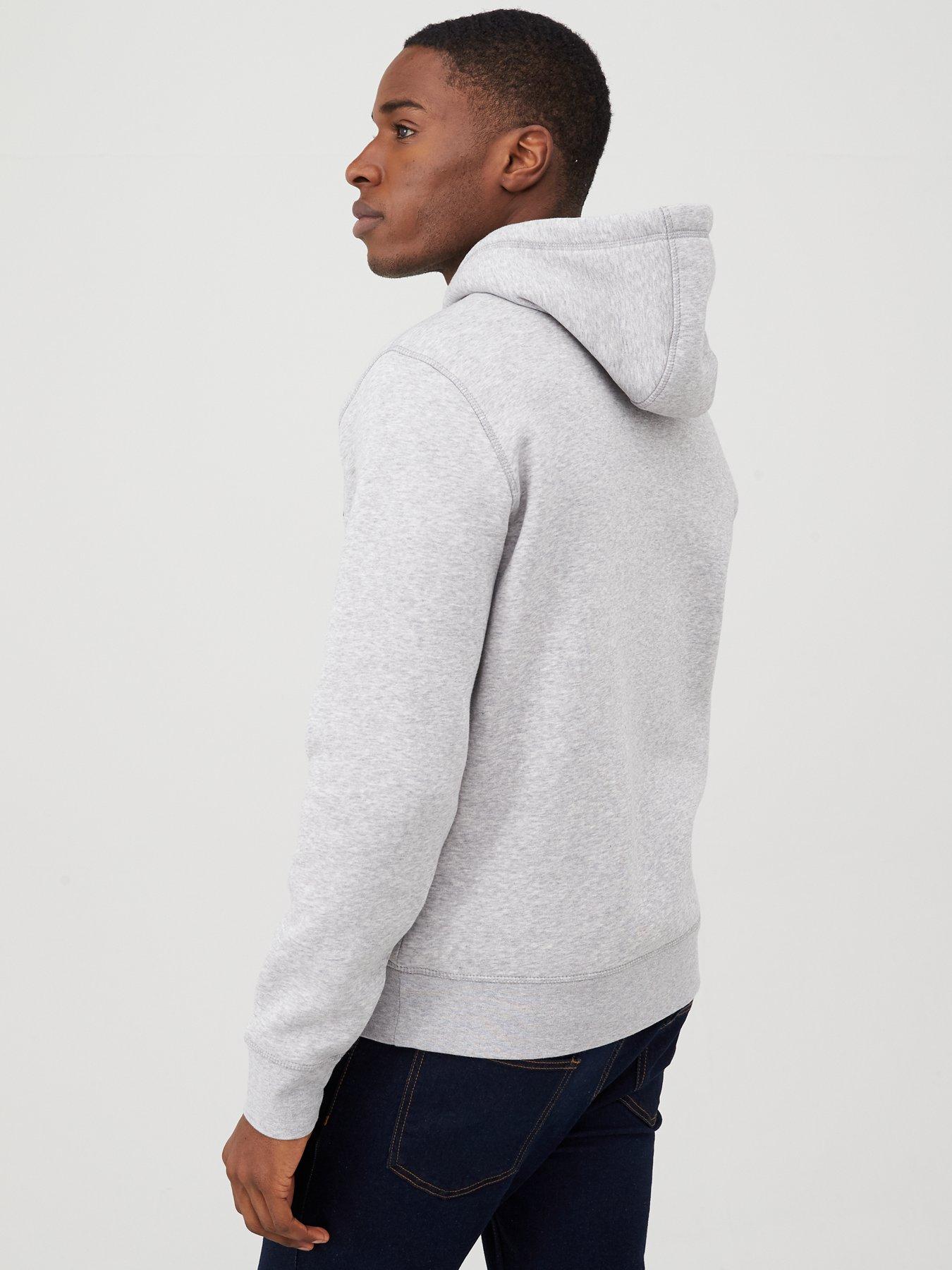 Image 2 of 4 of Tommy Hilfiger Core Logo Overhead Hoodie - Light Grey