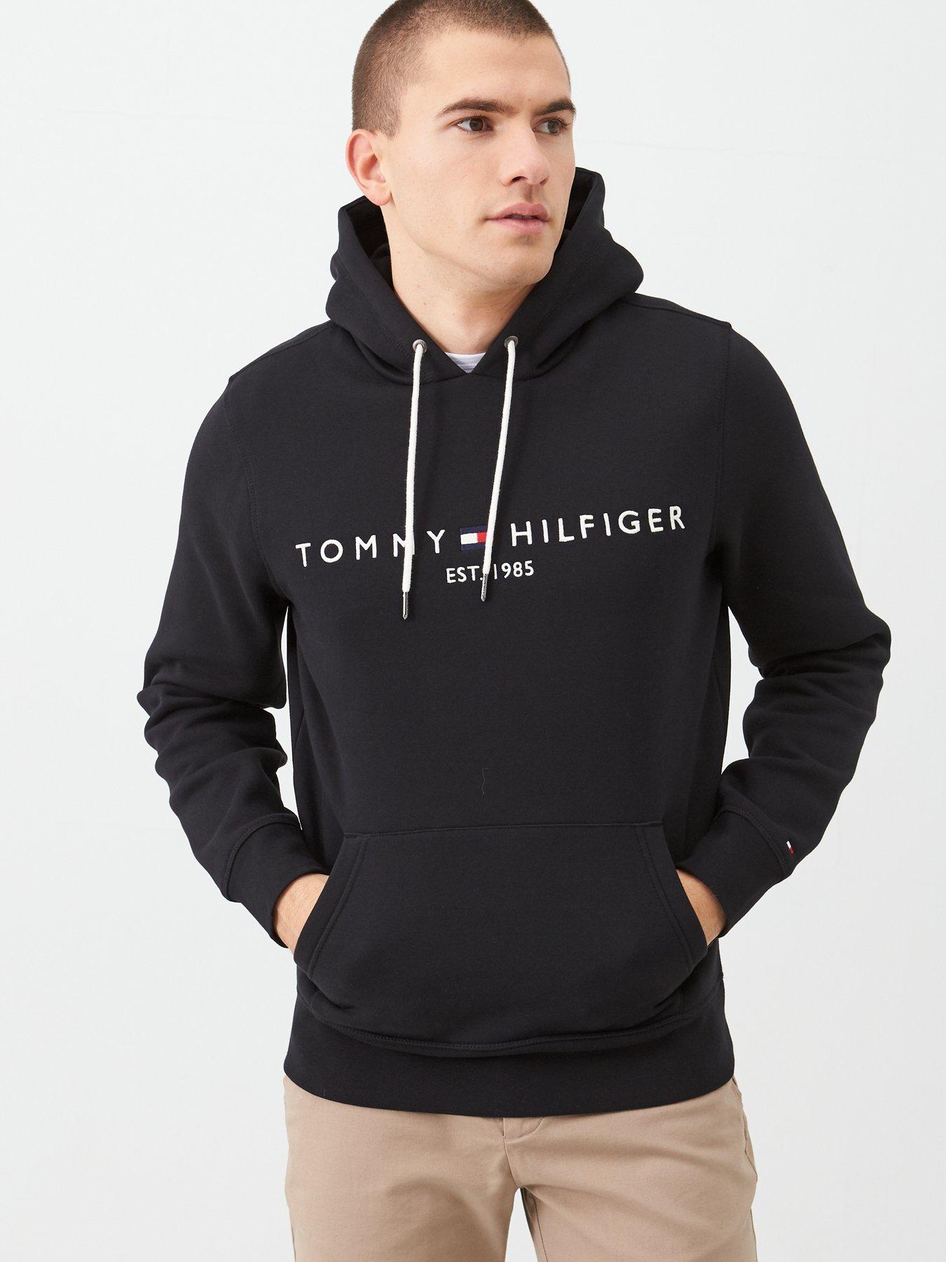 Tommy Hilfiger Core Logo Overhead Hoodie - Black