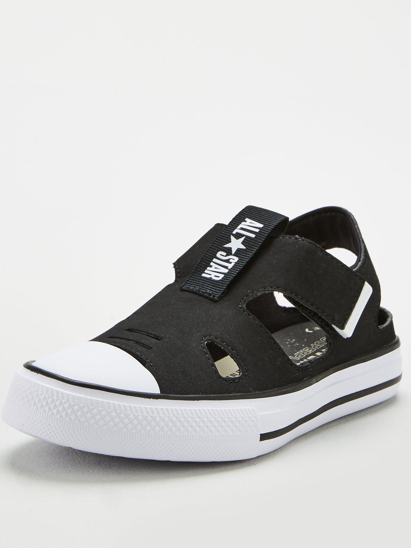 childrens black converse