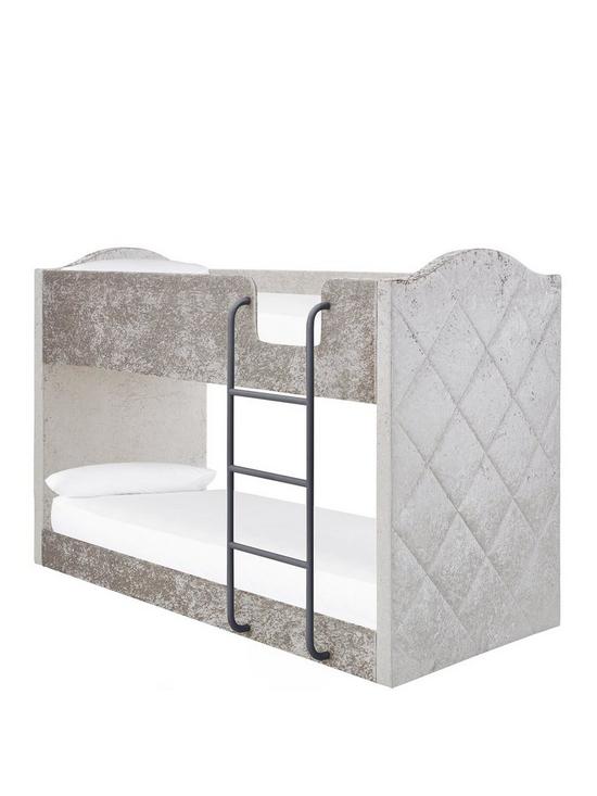 front image of mandarin-fabricnbspbunk-bed-with-mattress-options-buy-and-savenbsp--grey-silver