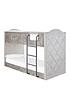  image of mandarin-fabricnbspbunk-bed-with-mattress-options-buy-and-savenbsp--grey-silver