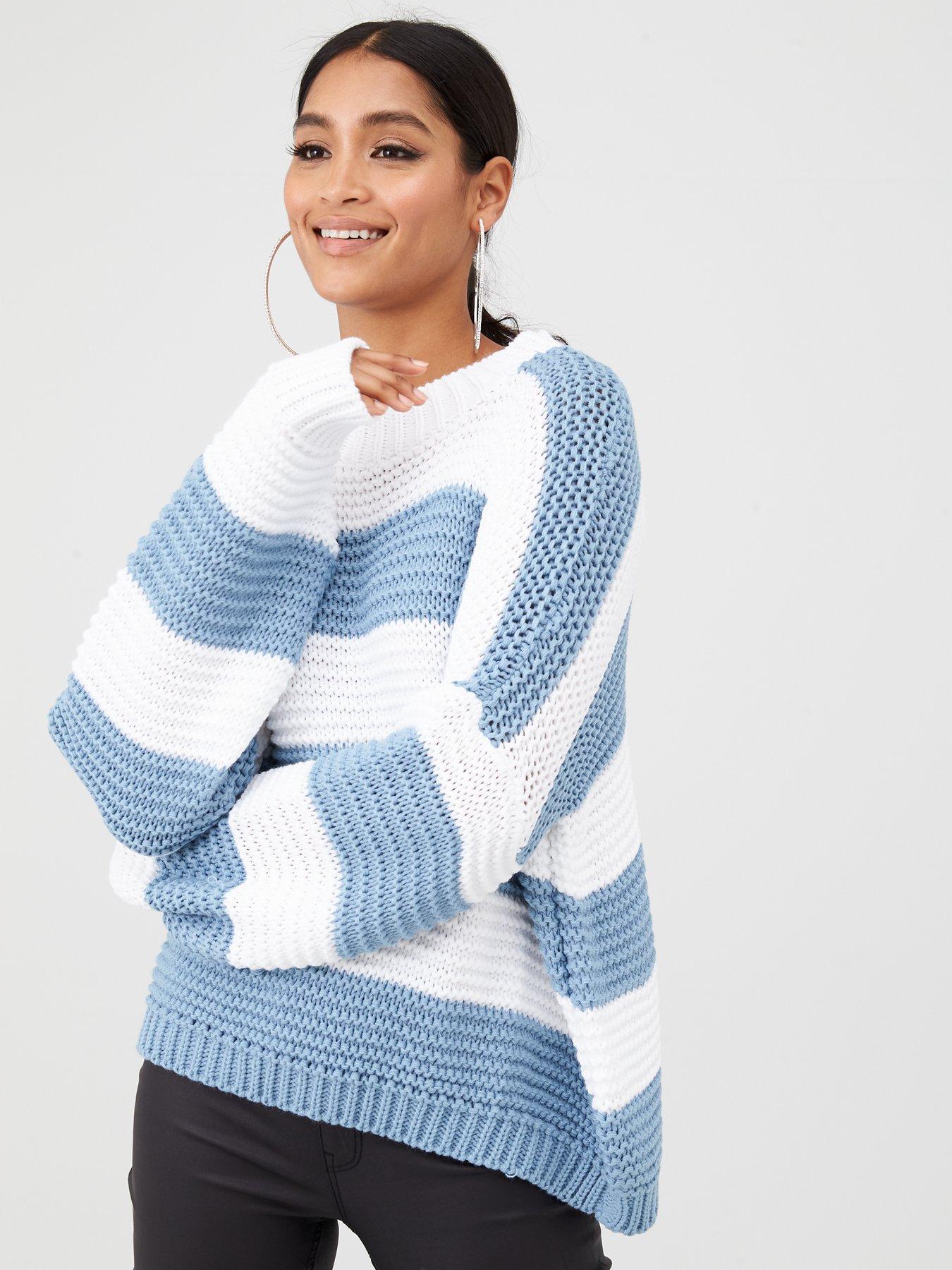 chunky striped jumper