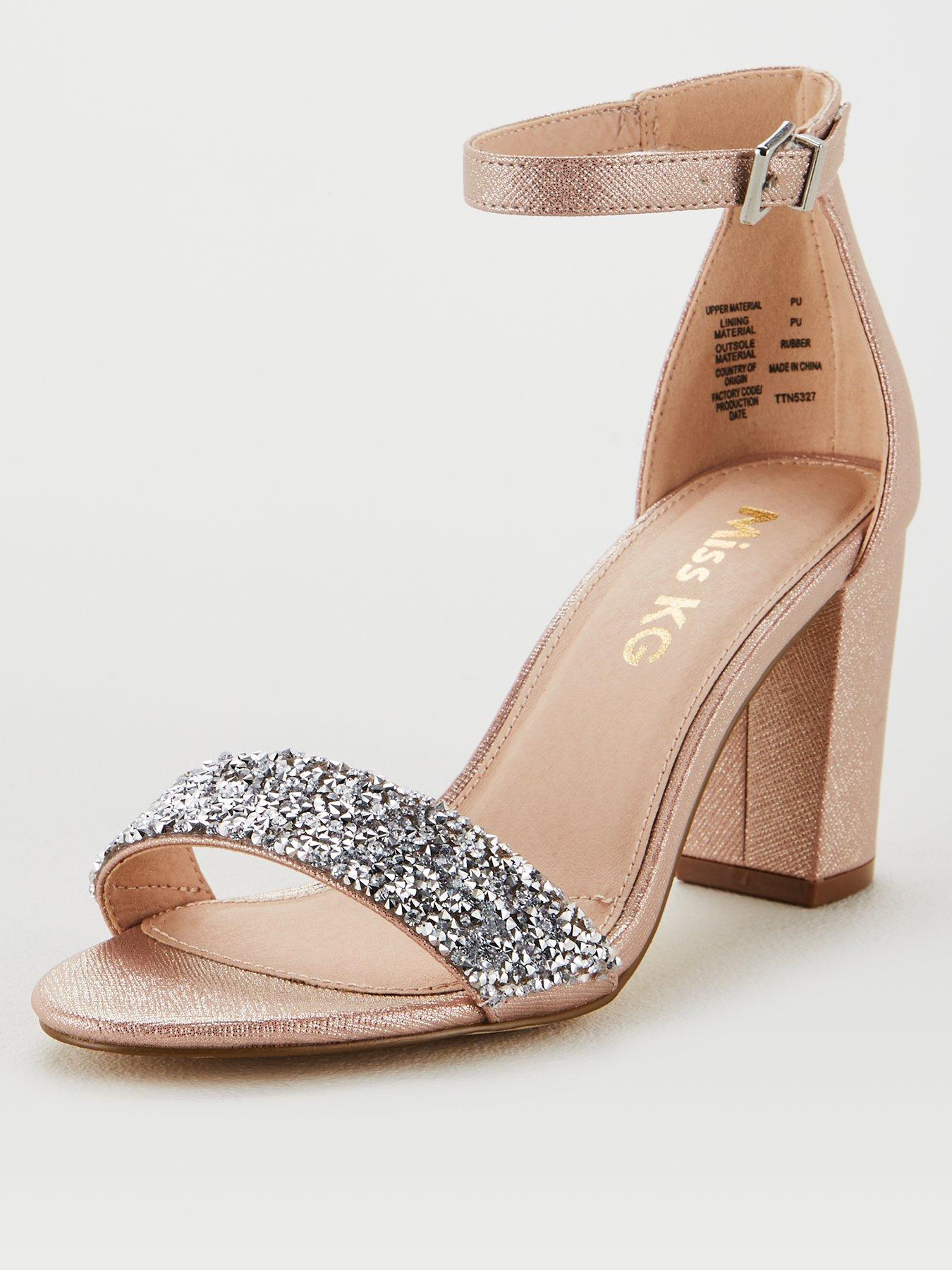 pale pink block heel sandals