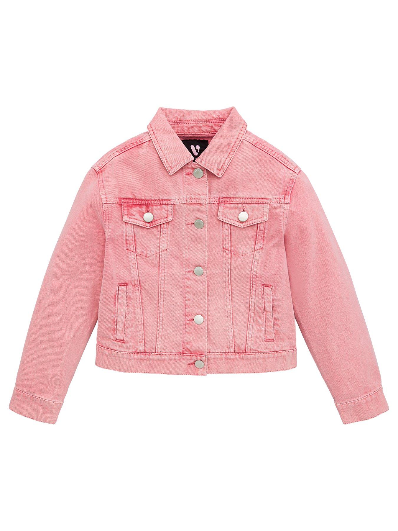 pink denim jacket girls