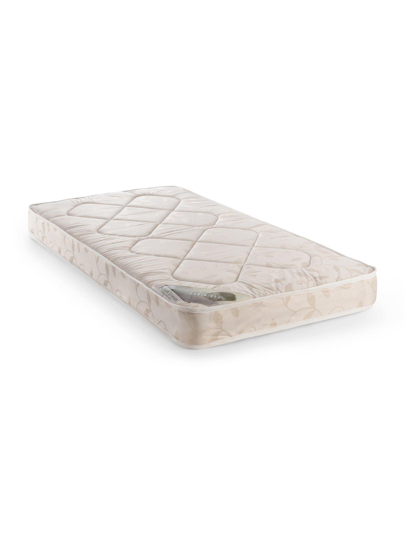  image of julian-bowen-riley-bunk-bednbspwithnbspspring-mattresses-option-white