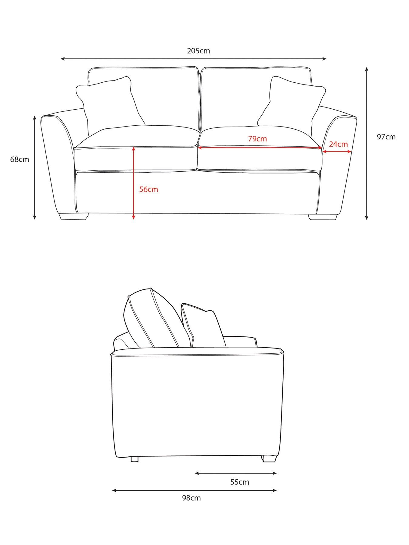 Image 5 of 5 of Very Home Kingston 3&nbsp;Seater&nbsp;Sofa&nbsp;- Made to Order in the UK