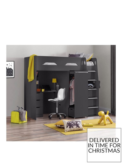 julian-bowen-max-high-sleeper-bed-with-desk-drawers-pull-out-wardrobe-and-hidden-cupboards-grey