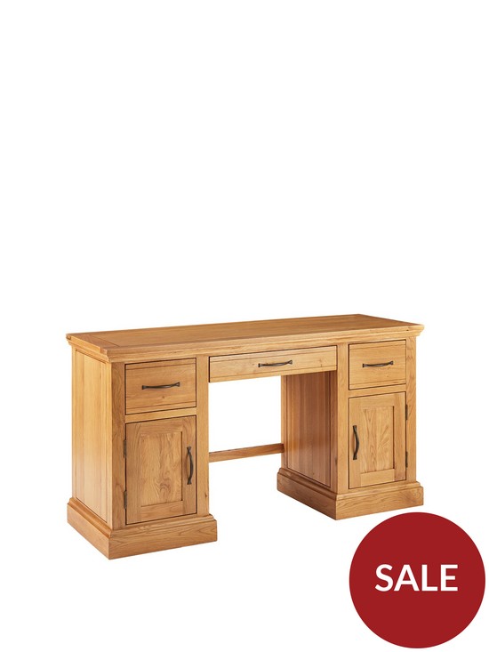 back image of kingston-100-solid-wood-ready-assembled-desk