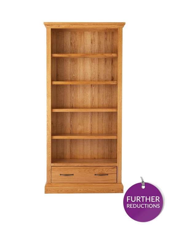 front image of kingston-100-solid-wood-ready-assembled-1-drawernbspbookcase