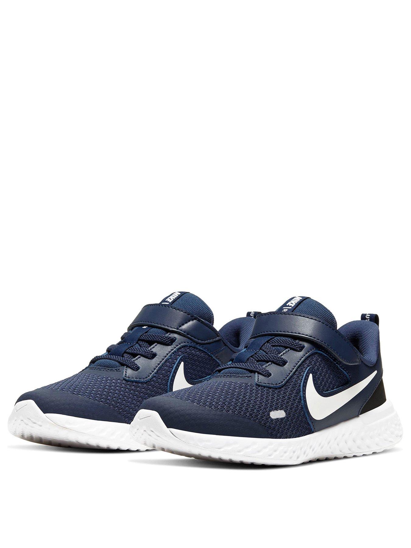 childrens blue nike trainers