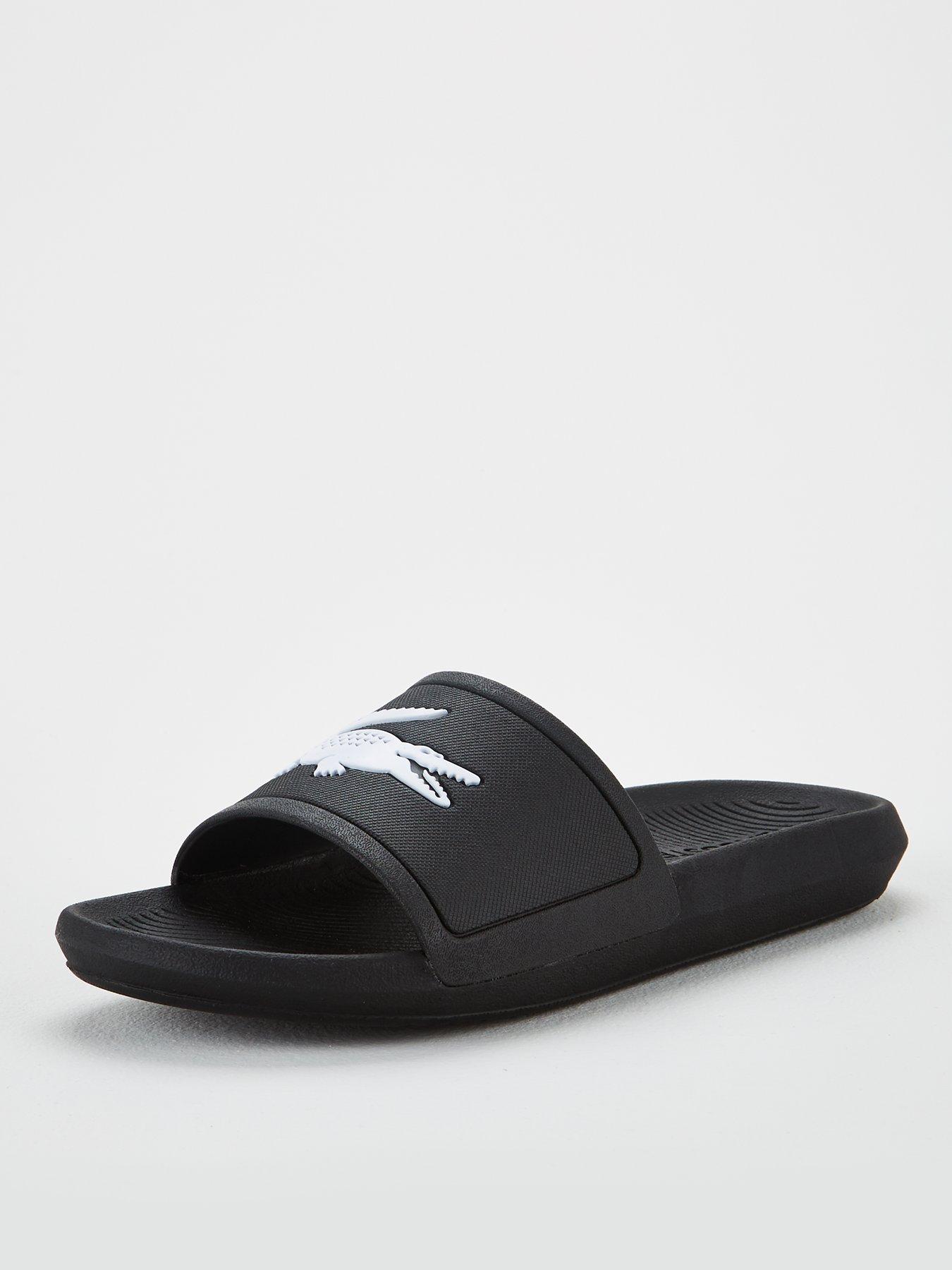 lacoste sliders black