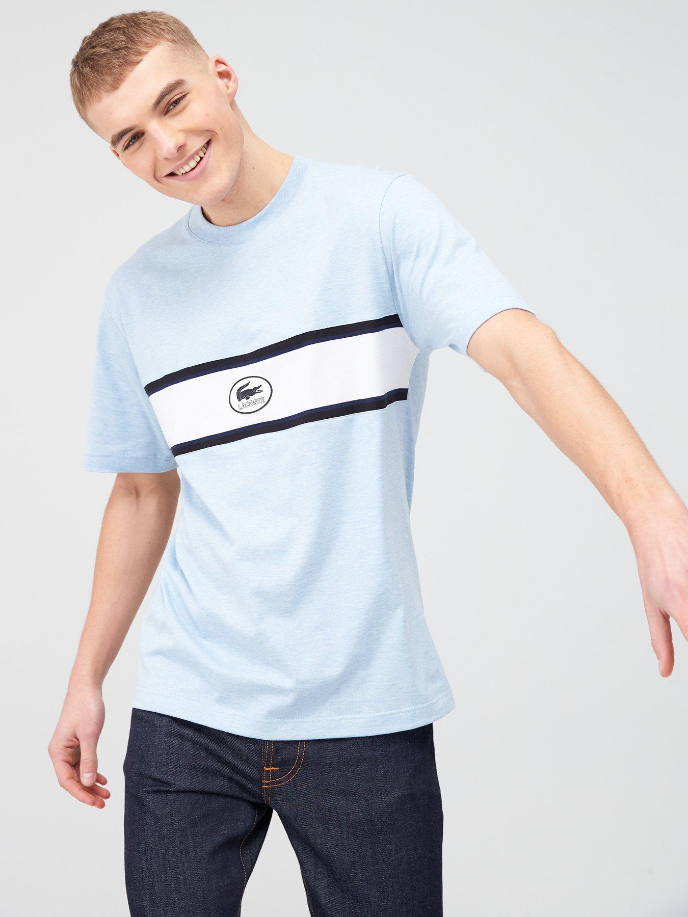 baby blue lacoste t shirt