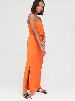 V by Very V By Very Bardot Jersey Maxi Dress - Orange Picture