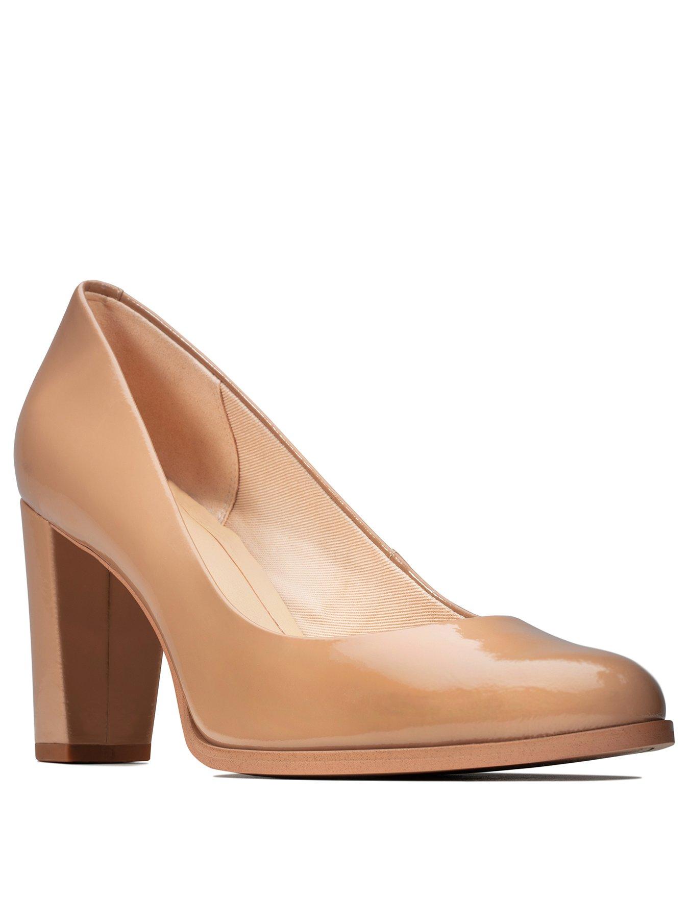 clarks block heel