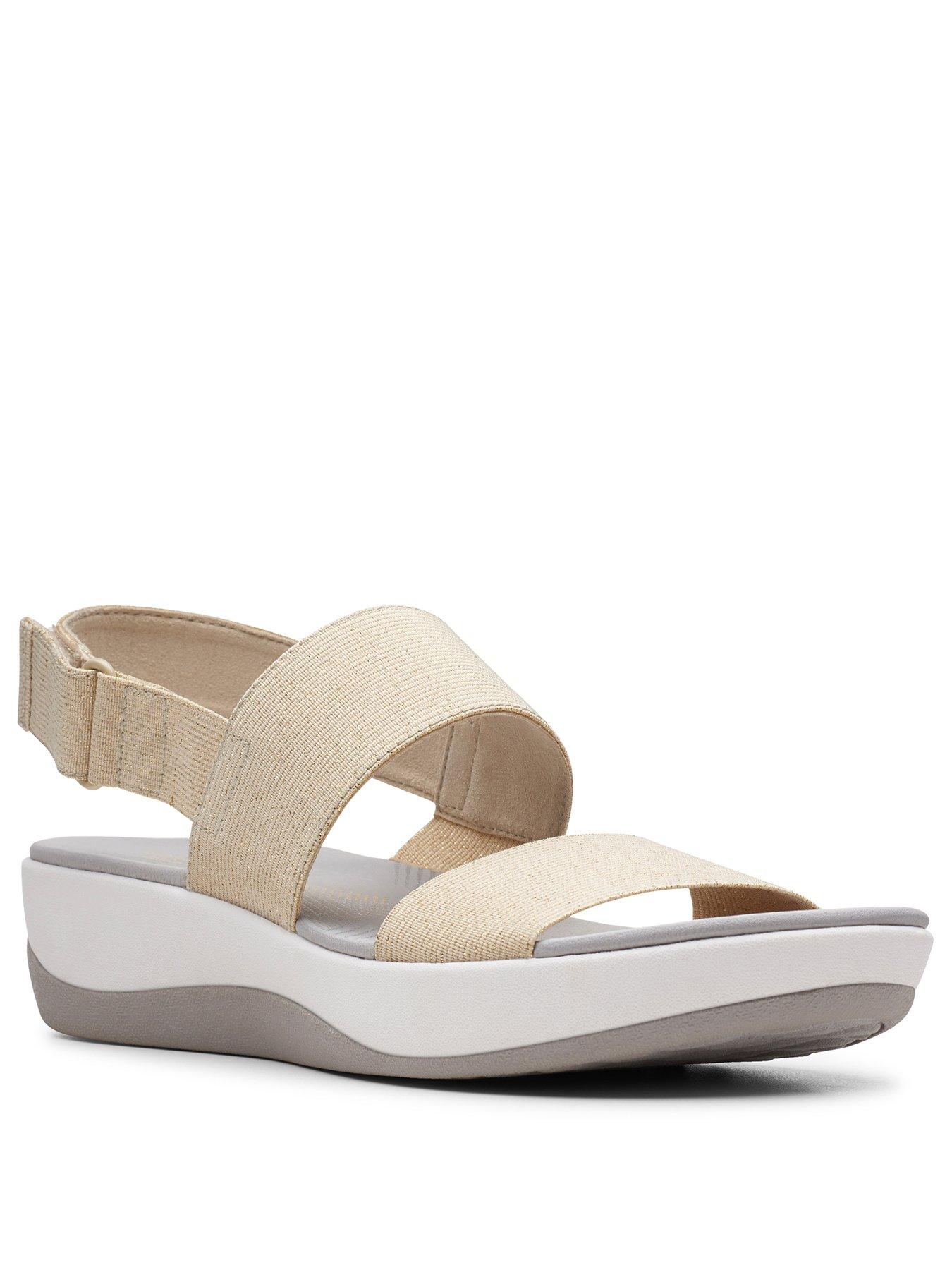 clarks artisan women's palmdale sands wedge sandals