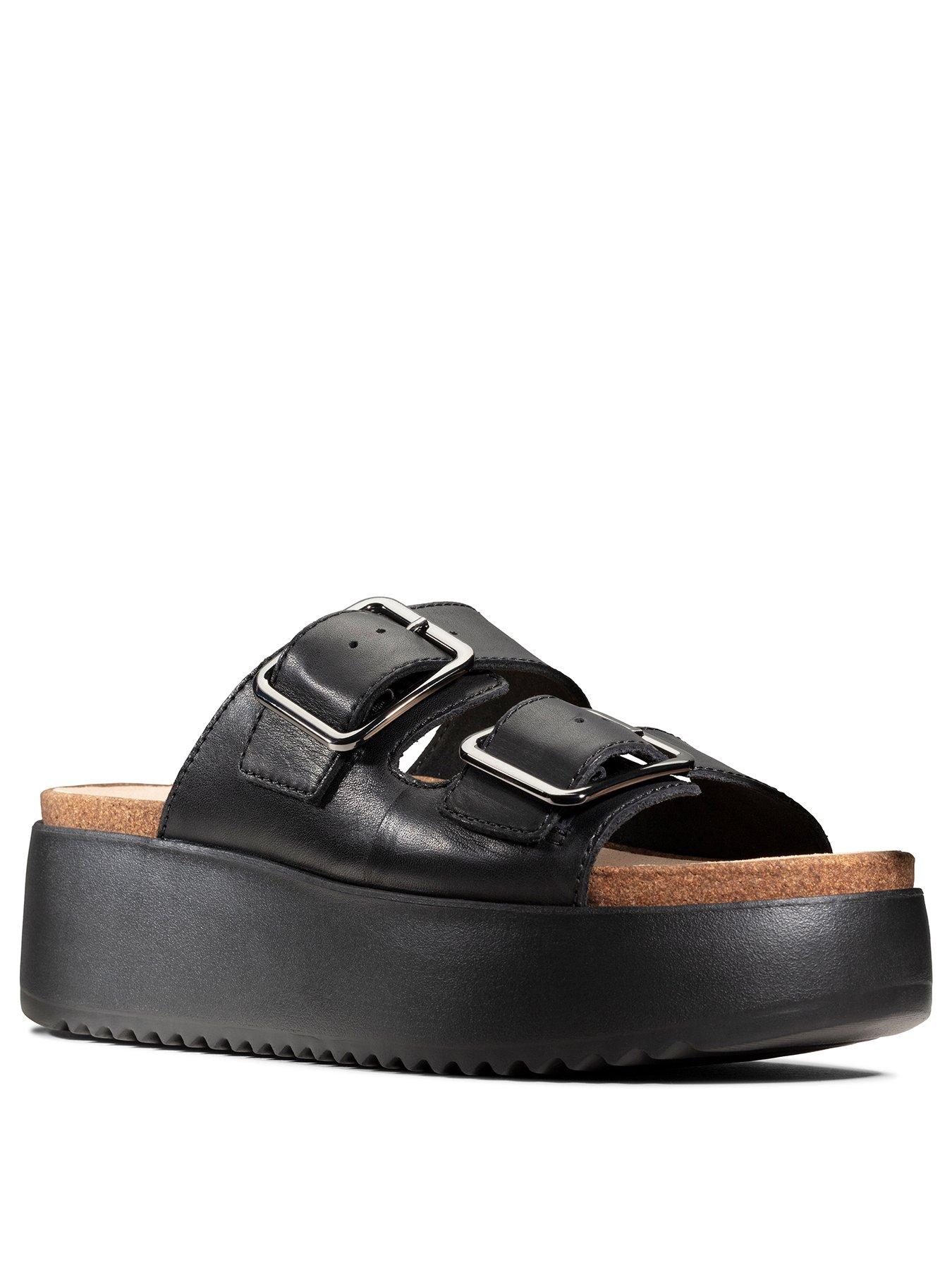 clarks botanic slide black