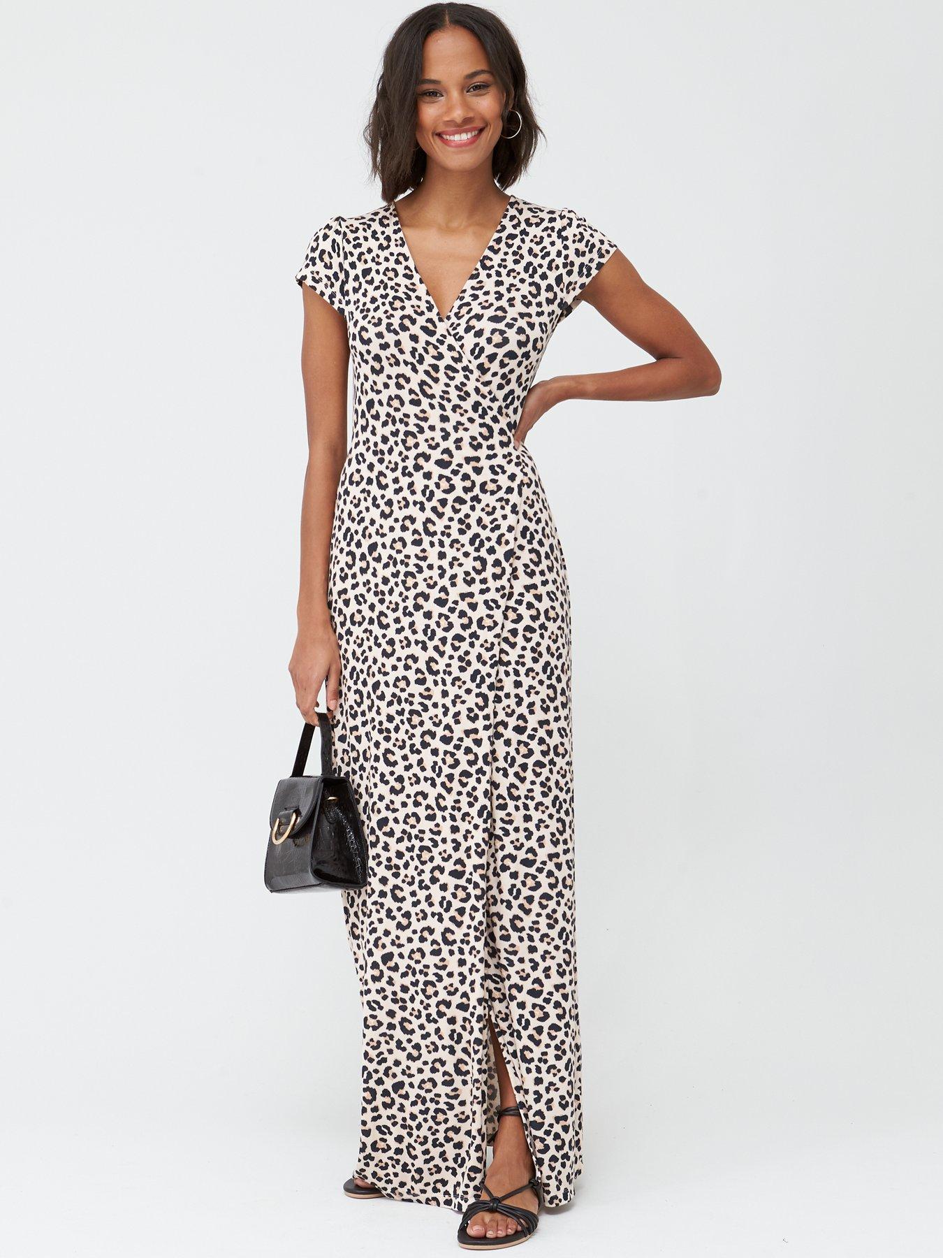 jersey wrap maxi dress