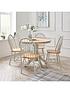  image of new-kentucky-100-cm-round-dining-table-4-chairs