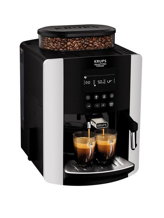 front image of krups-arabica-digital-ea817840-espresso-bean-to-cup-coffee-machine-silver