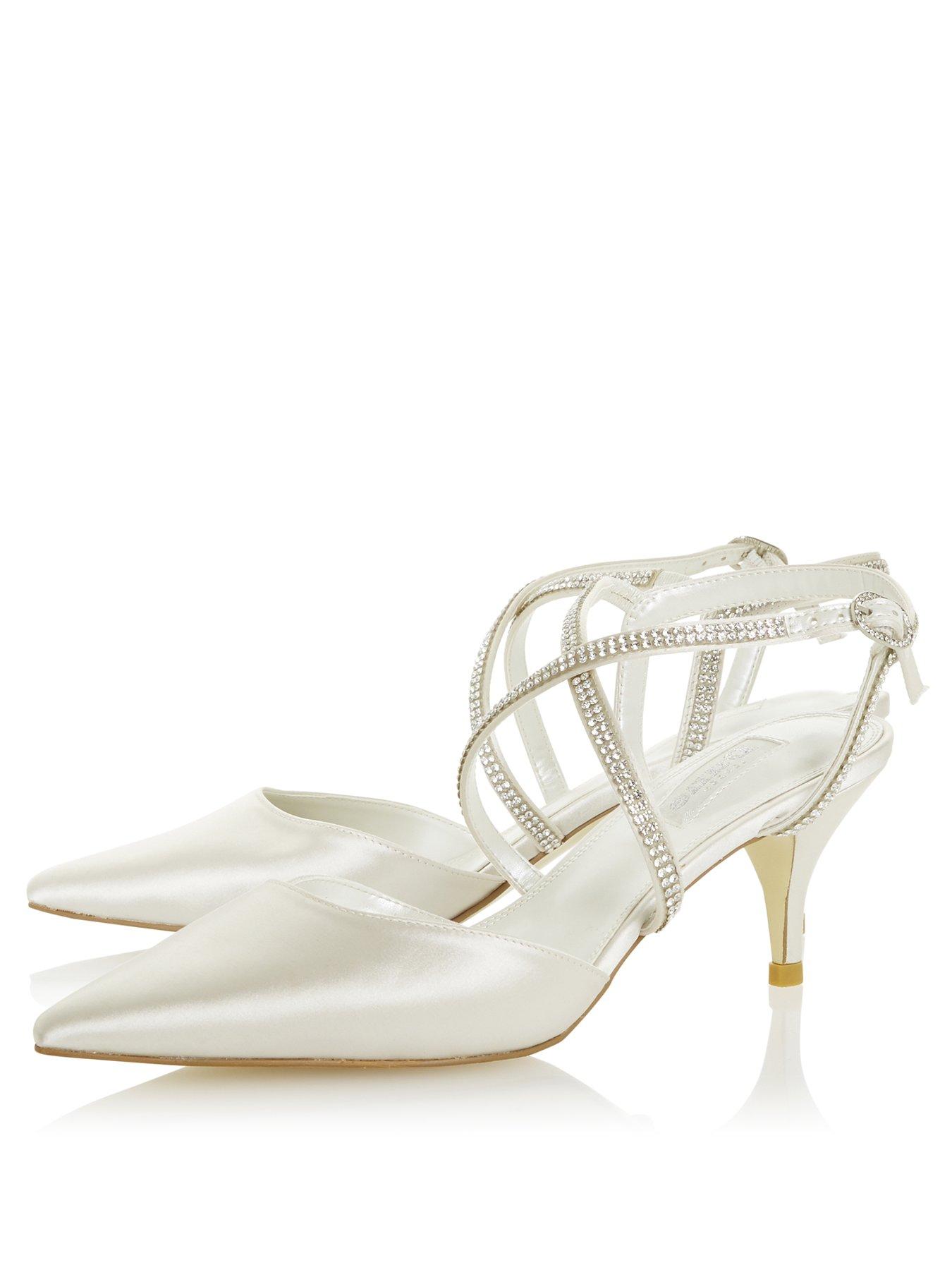Dune London Bridal Delicate Heeled Shoes Ivory Littlewoods Com