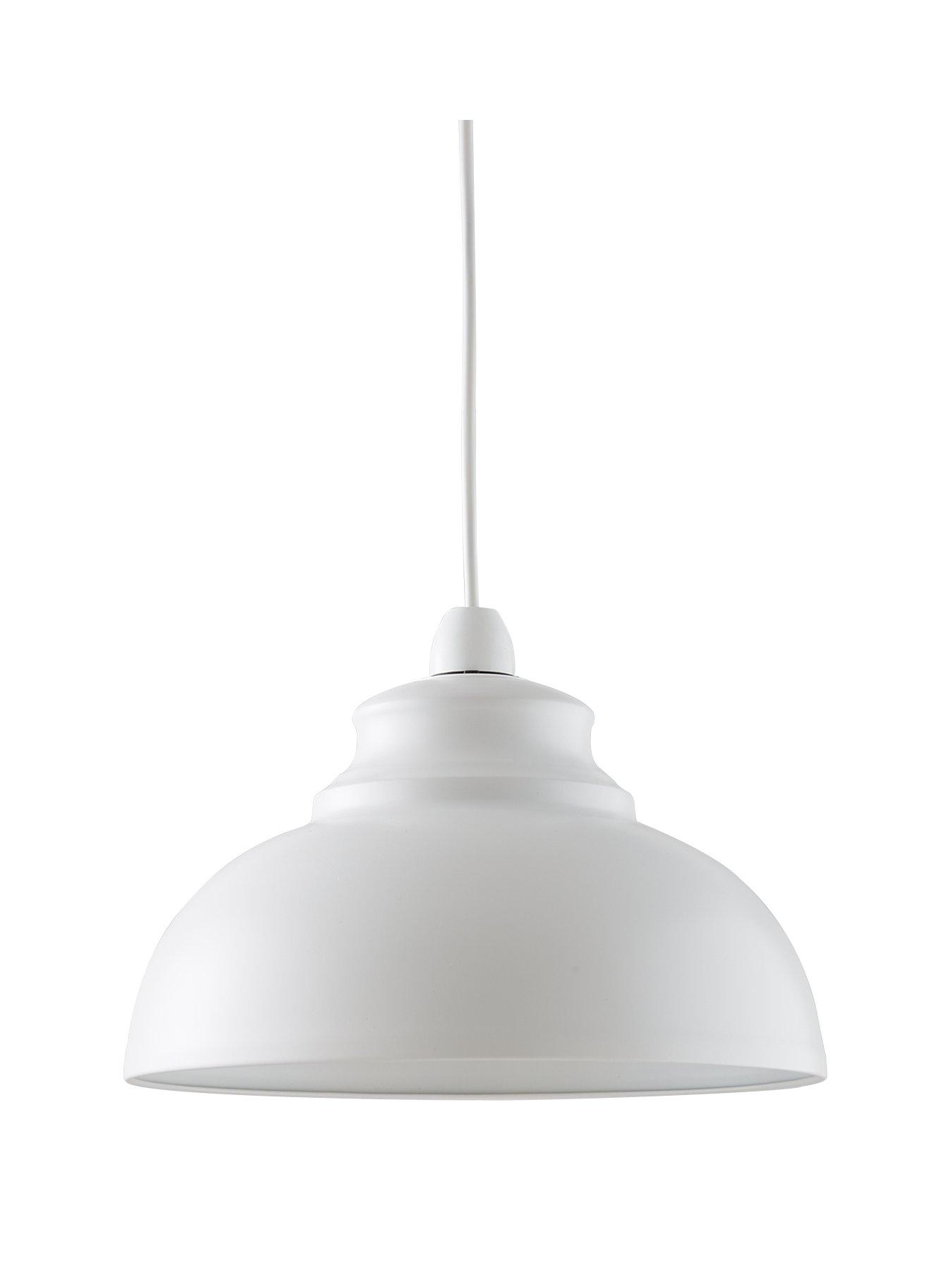  image of everyday-dome-spun-metal-shade--nbspwhite
