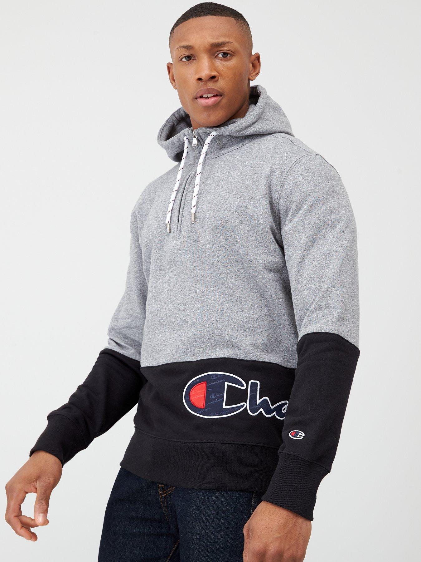 colour block champion hoodie