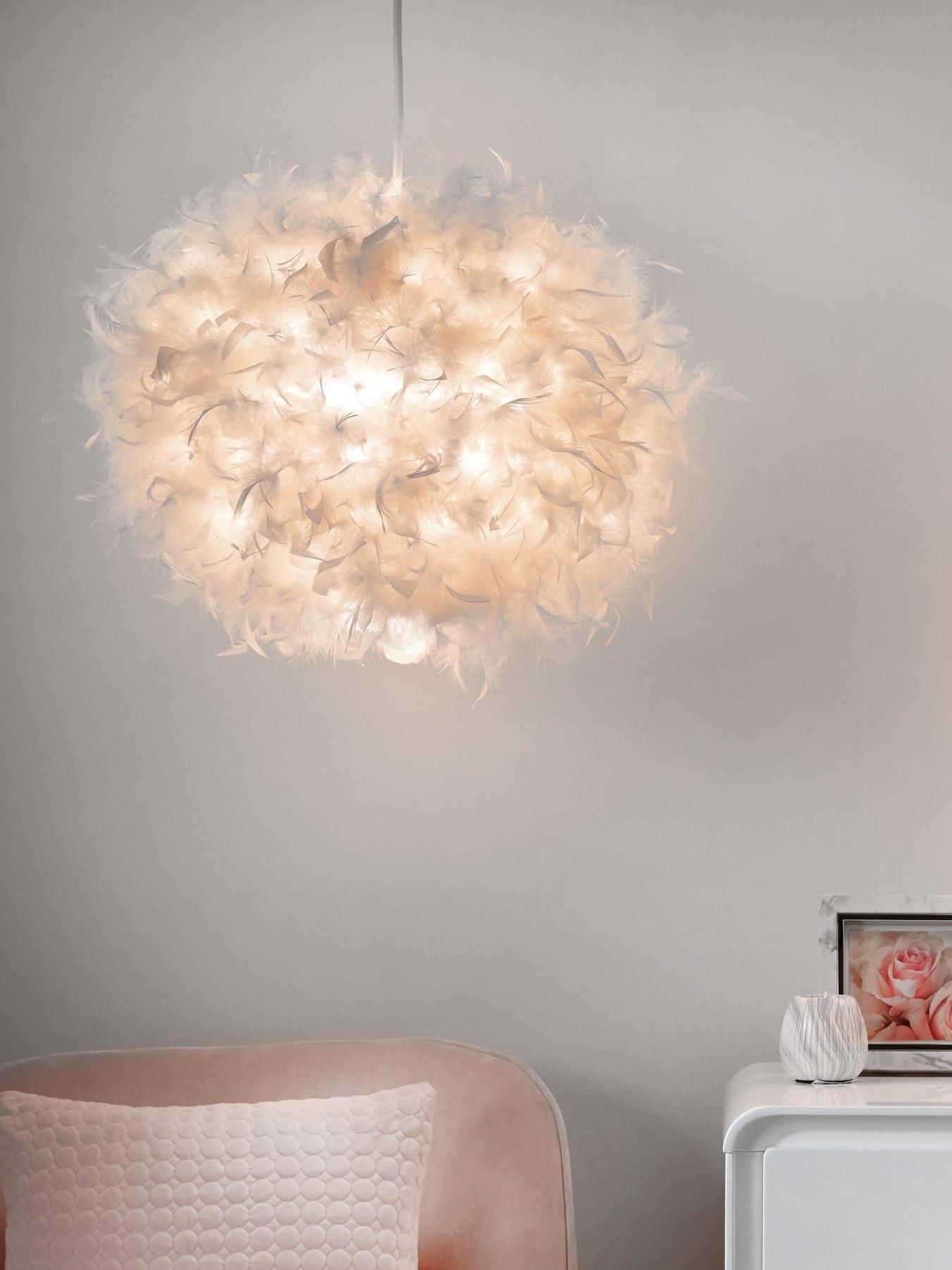 The Very Collection Ellie Easy Fit Pendant Lightshade - Blush