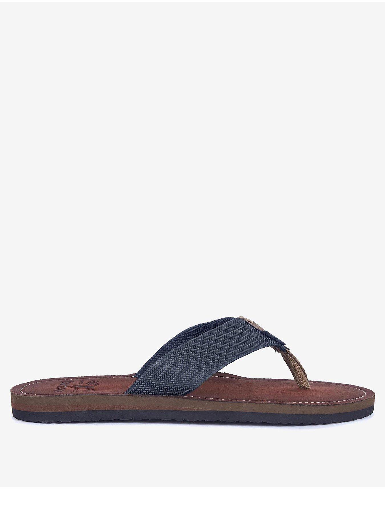  image of barbour-toeman-beach-flip-flops-dark-blue