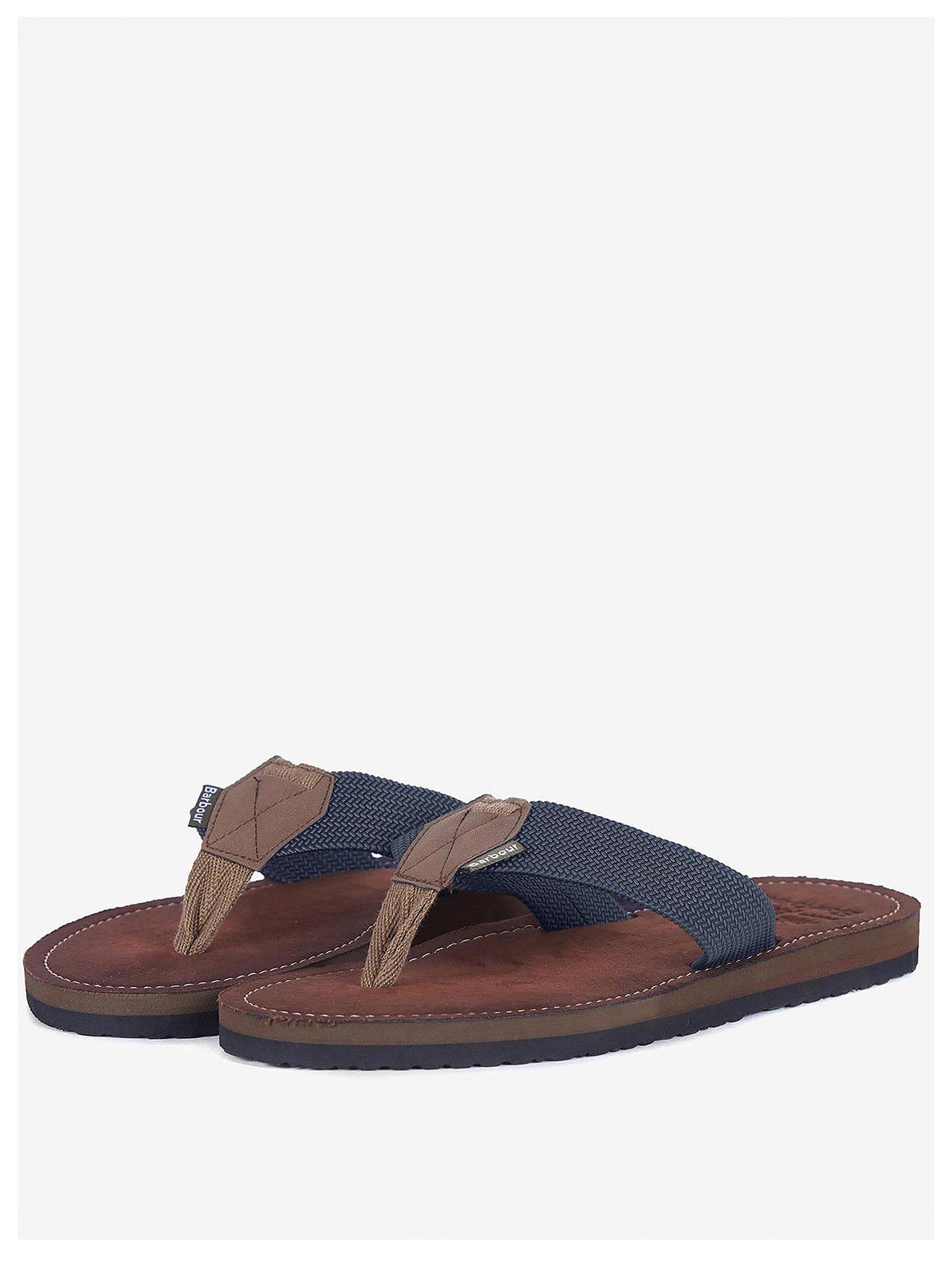  image of barbour-toeman-beach-flip-flops-dark-blue