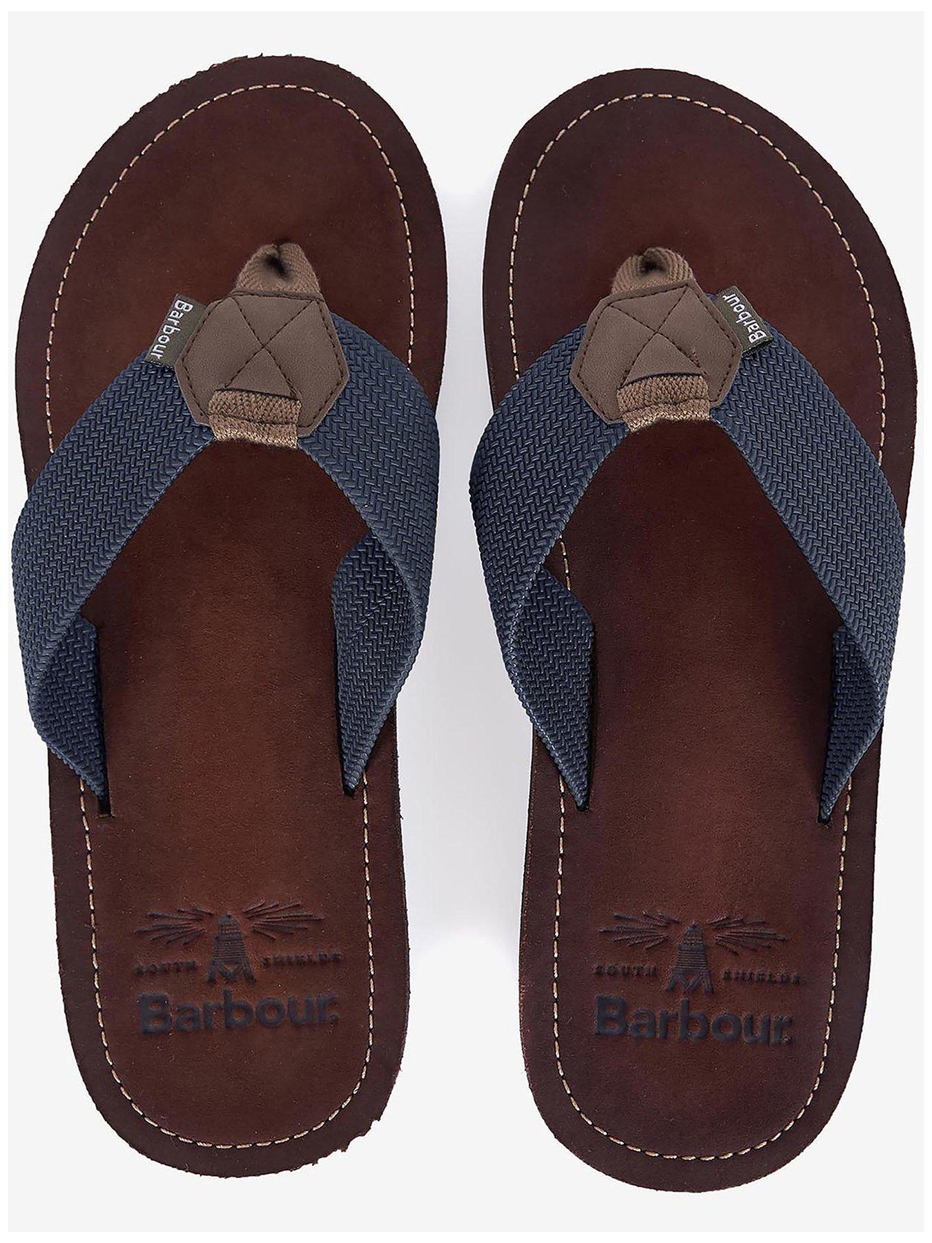  image of barbour-toeman-beach-flip-flops-dark-blue