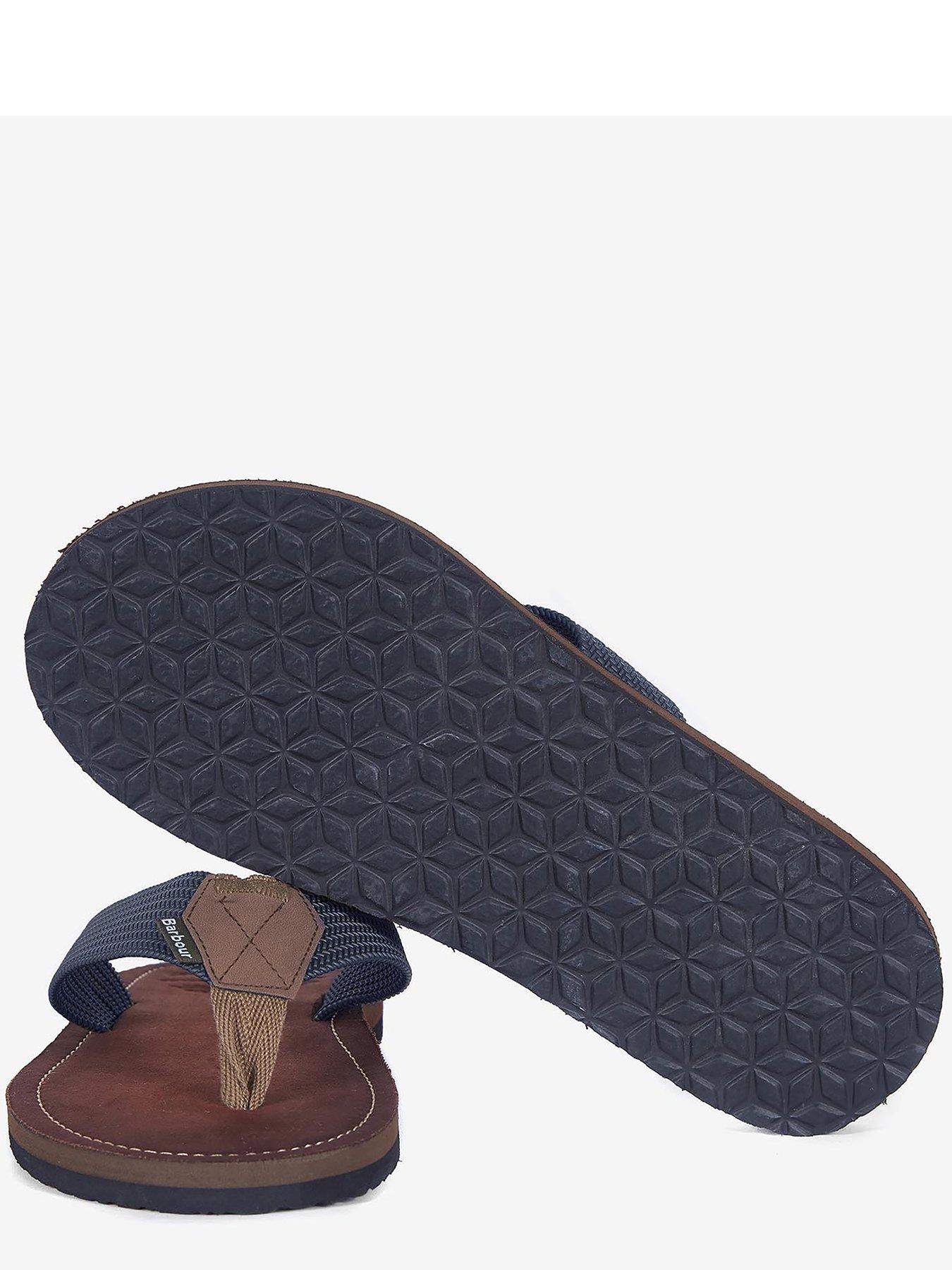  image of barbour-toeman-beach-flip-flops-dark-blue