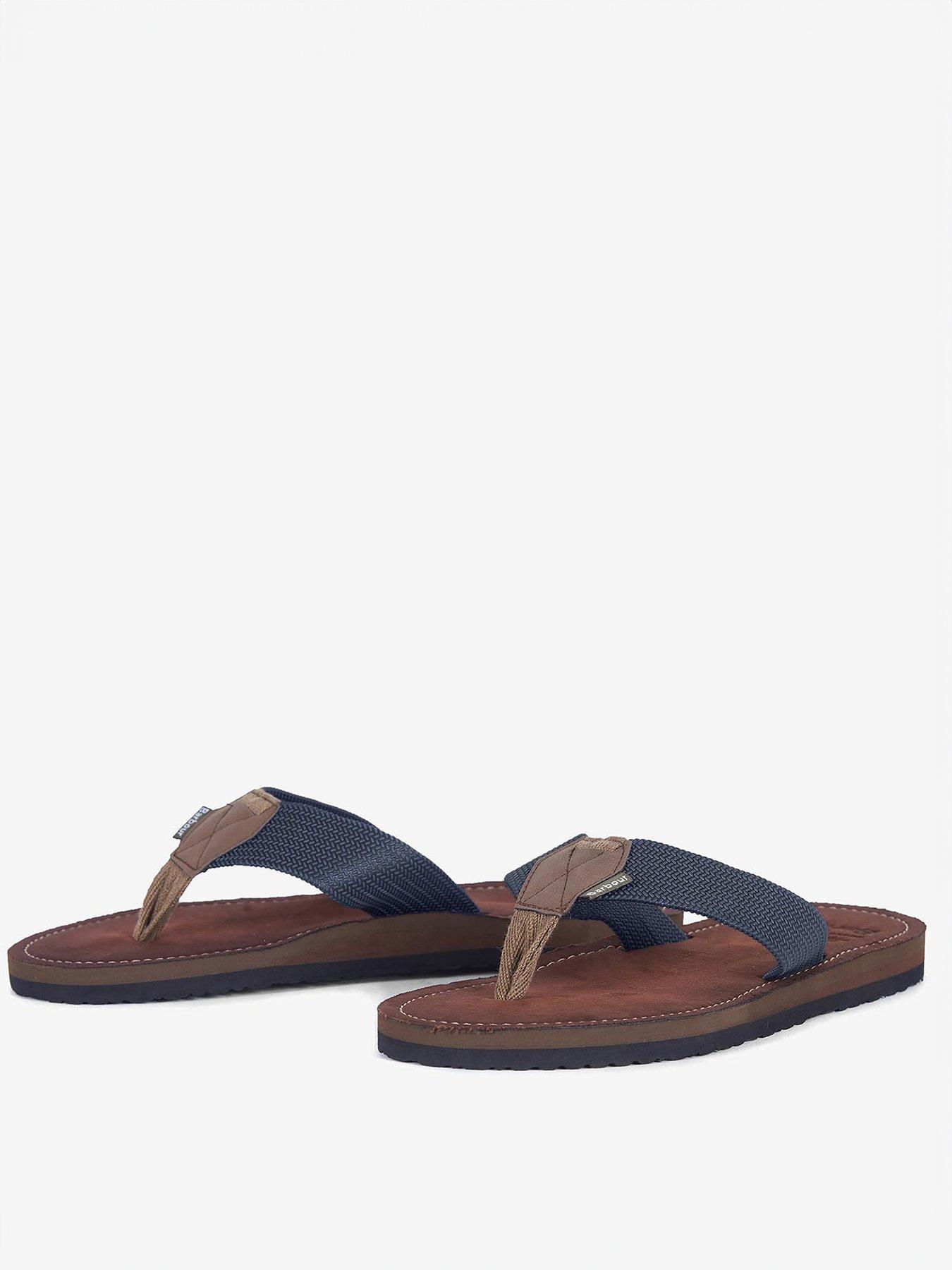  image of barbour-toeman-beach-flip-flops-dark-blue