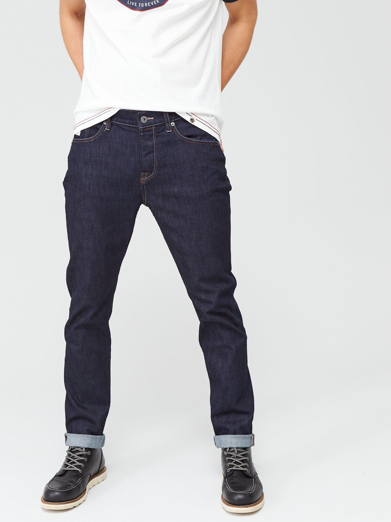 pretty green erwood slim fit jeans black