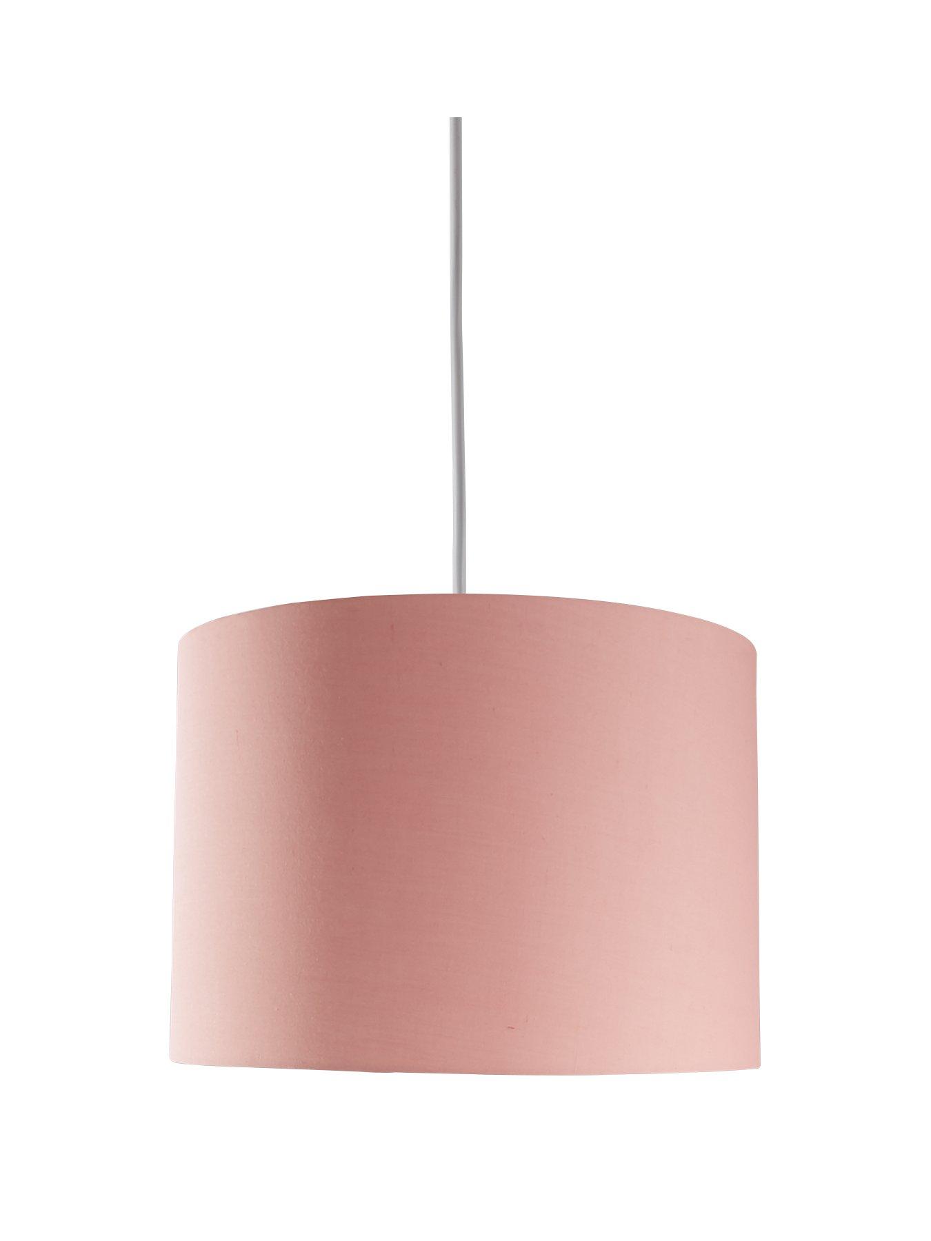 Very Home Langley 25 cm Easy-Fit Light Shade - Dusty Pink