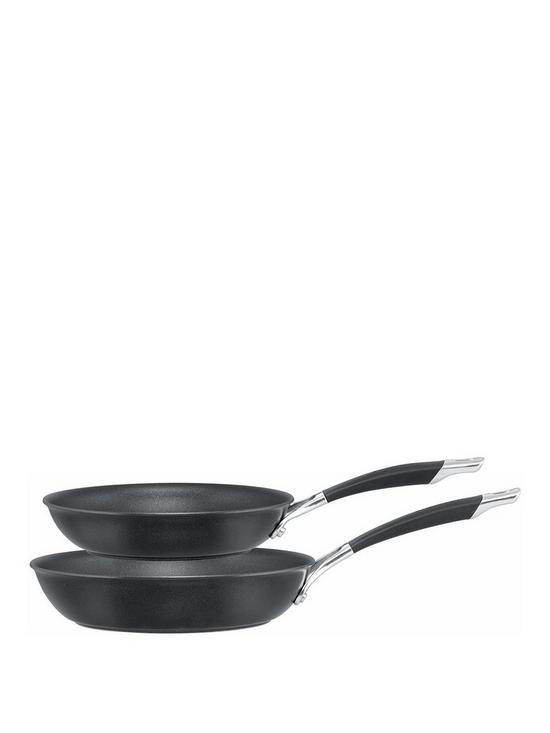 front image of circulon-hard-anodised-frying-pan-twin-pack