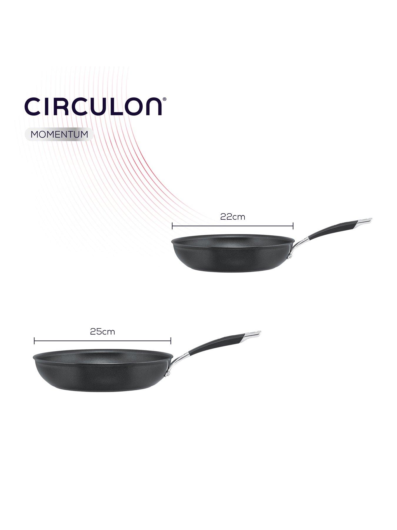  image of circulon-hard-anodised-frying-pan-twin-pack