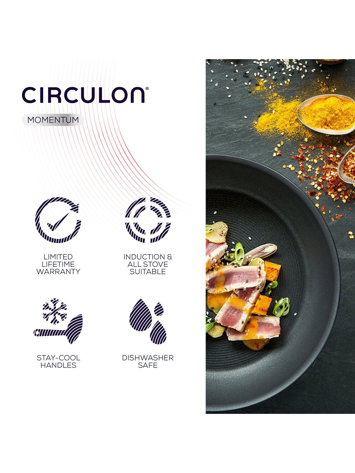  image of circulon-hard-anodised-frying-pan-twin-pack