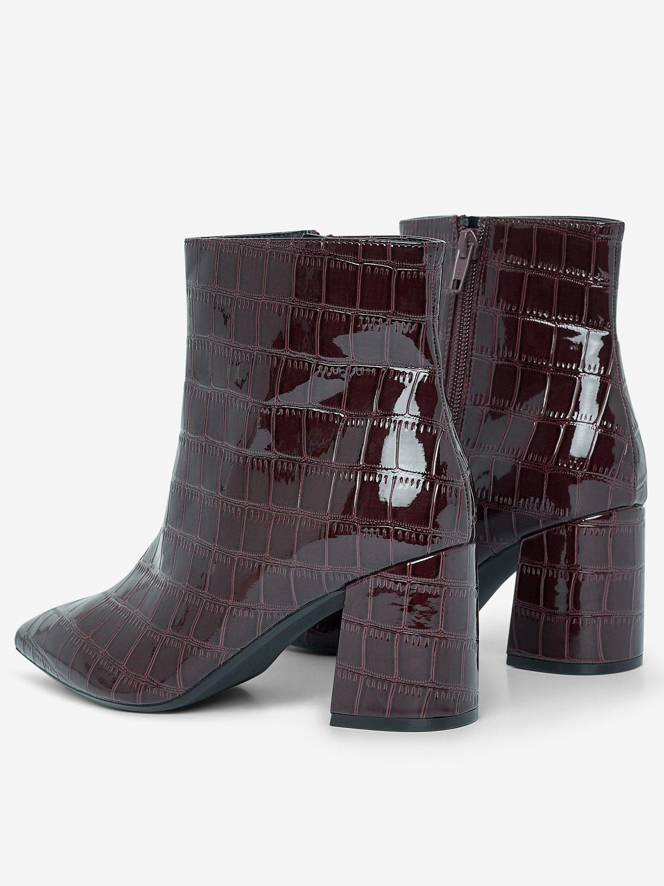 dorothy perkins burgundy boots