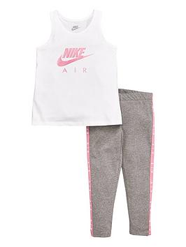 Nike Nike Nike Sportswear Air Younger Girls Vest & Legging Set Picture
