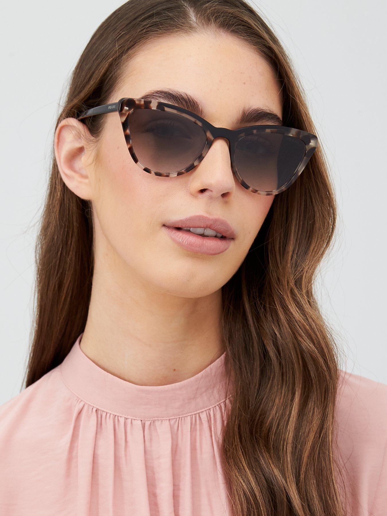 prada acetate cat eye sunglasses