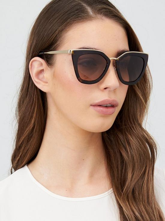 front image of prada-cat-eye-sunglasses-havana