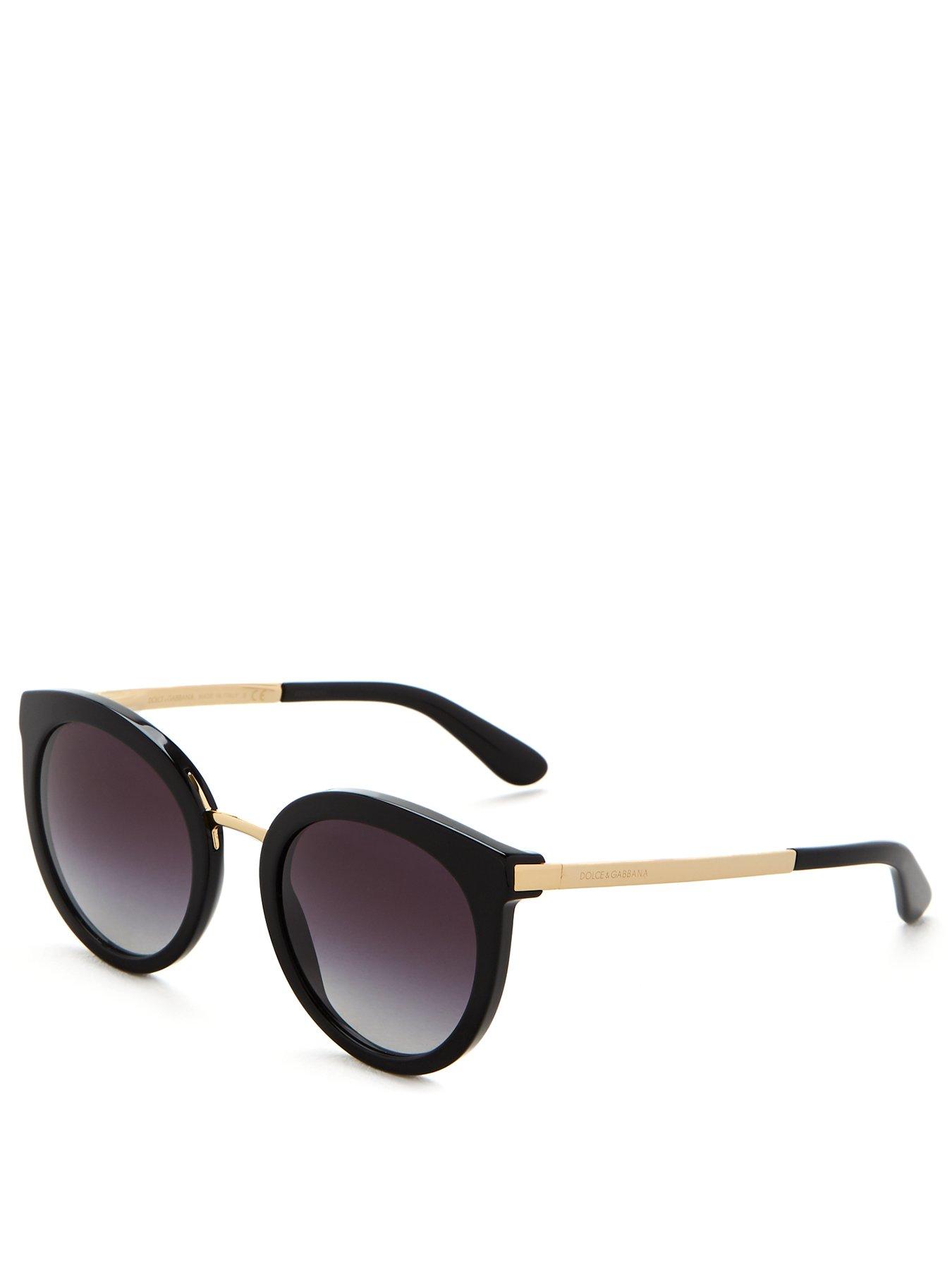 Dolce & Gabbana Round Sunglasses - Black
