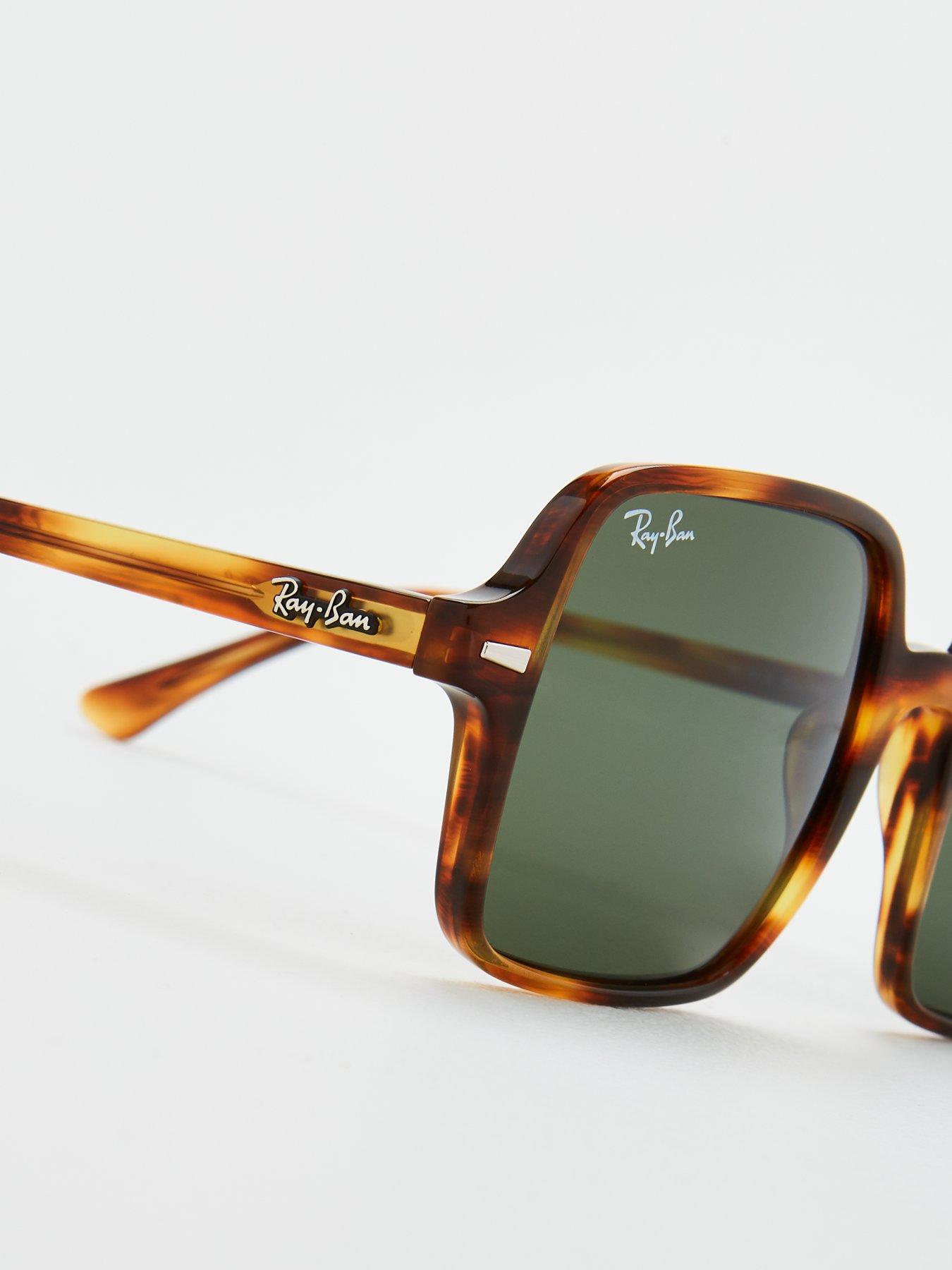  image of ray-ban-squarenbspsunglasses-striped-havana