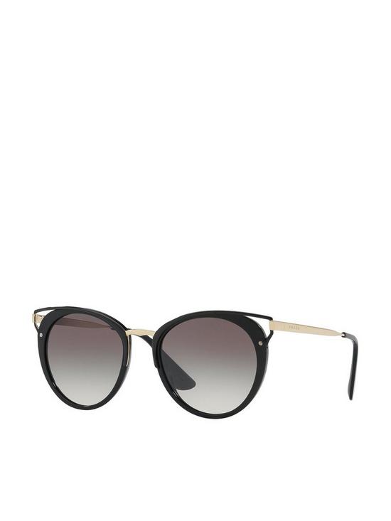 front image of prada-cat-eye-sunglasses--nbspblack
