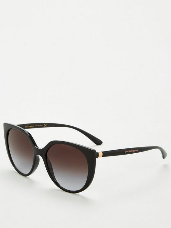 stillFront image of dolce-gabbana-cat-eye-sunglasses--nbspblack