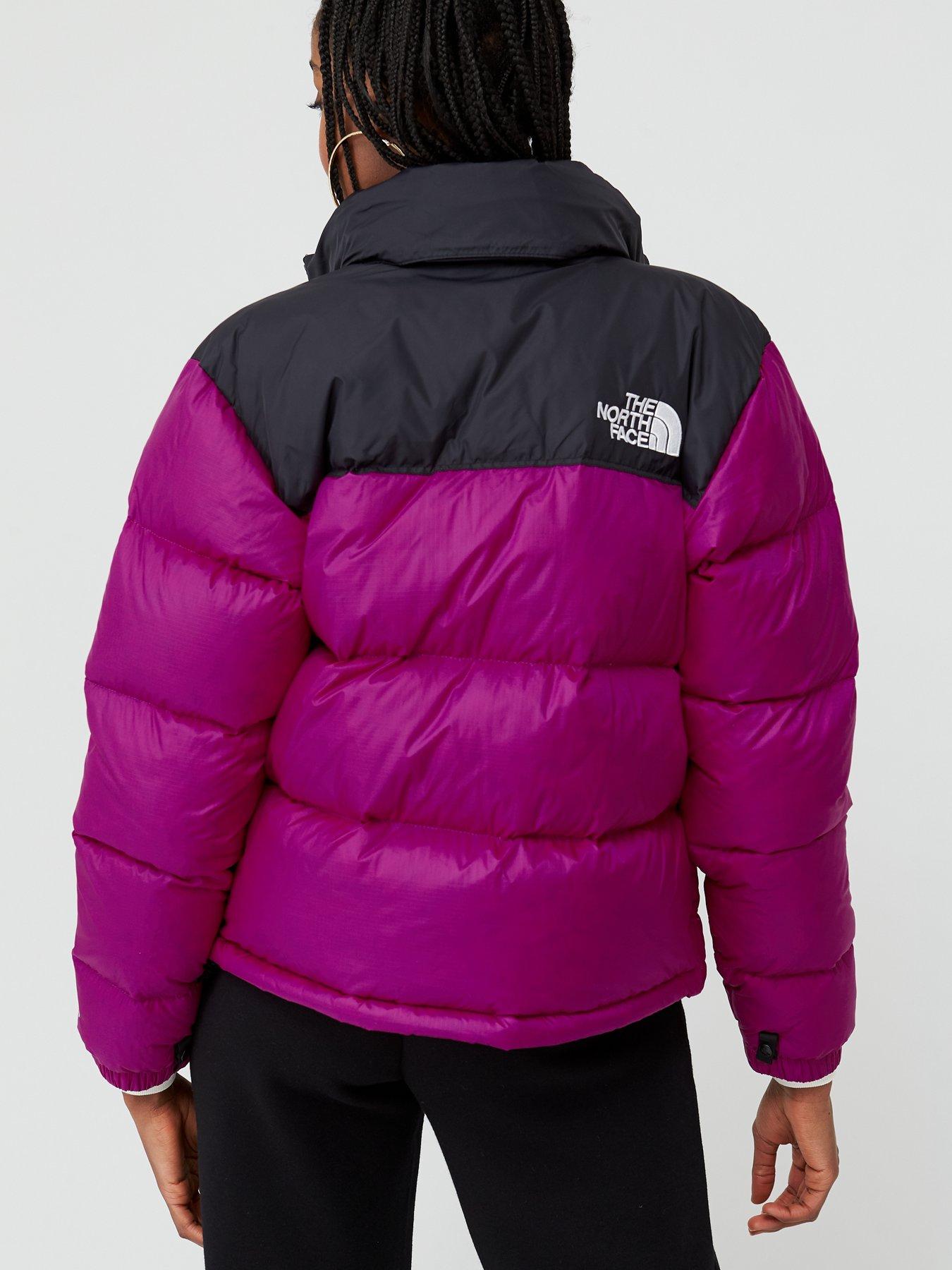 the north face womens 1996 retro nuptse jacket in pink